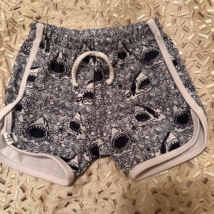 George hats shark swim shorts